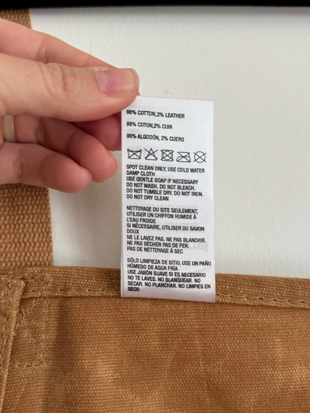 NWT! Crate & Barrel x Shinola Mackinac Waxed Canvas Apron | Tan Leather Trim | S